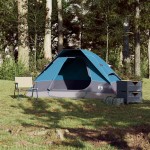 vidaXL Cort de camping cupolă pentru 2 persoane, albastru, impermeabil