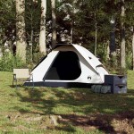 vidaXL Cort camping cupolă 2 persoane alb, țesătură opacă, impermeabil vidaXL Cort camping cupolă 2 persoane alb, țesătură opacă, impermeabil