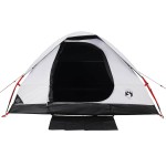 vidaXL Cort camping cupolă 2 persoane alb, țesătură opacă, impermeabil vidaXL Cort camping cupolă 2 persoane alb, țesătură opacă, impermeabil