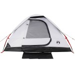 vidaXL Cort camping cupolă 2 persoane alb, țesătură opacă, impermeabil vidaXL Cort camping cupolă 2 persoane alb, țesătură opacă, impermeabil
