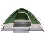 vidaXL Cort de camping cupolă pentru 4 persoane, verde, impermeabil
