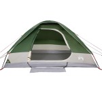 vidaXL Cort de camping cupolă pentru 6 persoane, verde, impermeabil