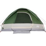 vidaXL Cort de camping cupolă pentru 6 persoane, verde, impermeabil