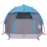 vidaXL Cort de camping cupolă pentru 1 persoană, albastru, impermeabil