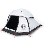 vidaXL Cort camping cupolă 1 persoană alb, țesătură opacă, impermeabil vidaXL Cort camping cupolă 1 persoană alb, țesătură opacă, impermeabil