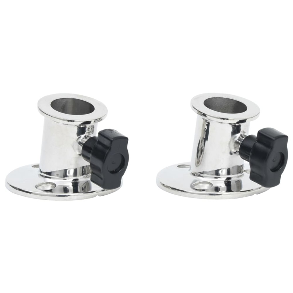 vidaXL Baza rotundă tub barcă Bimini, 26 mm, 2 buc., oțel inoxidabil