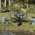 vidaXL Cărucior de pescuit cu roată, verde, oțel vopsit electrostatic vidaXL Cărucior de pescuit cu roată, verde, oțel vopsit electrostatic