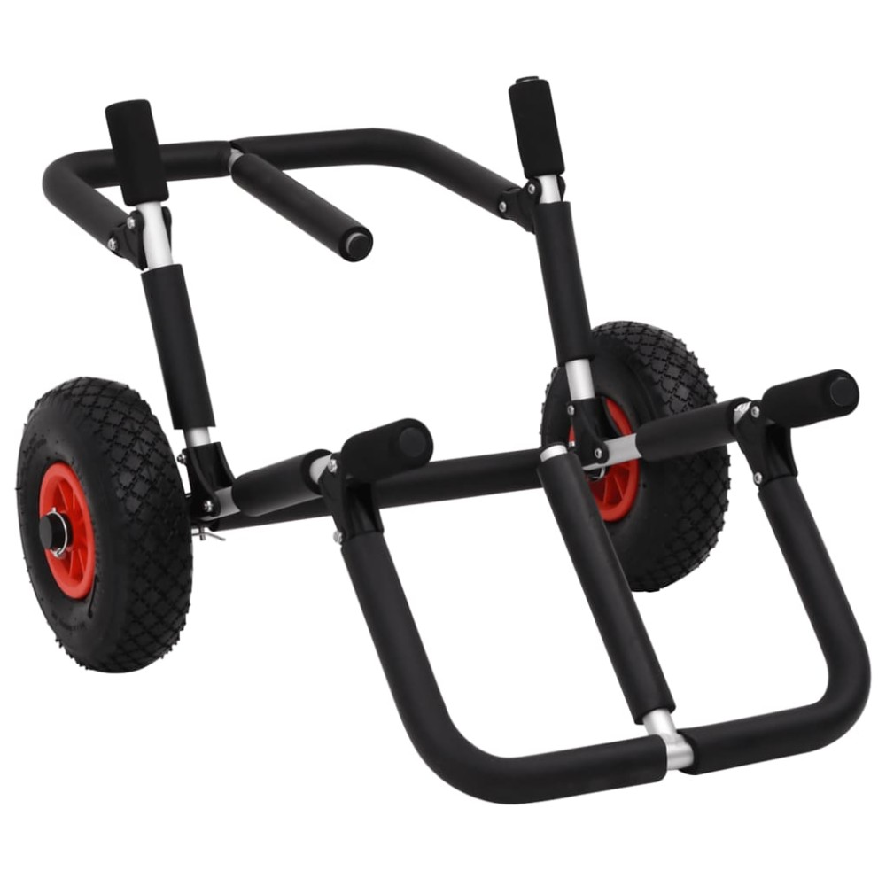 vidaXL Cărucior de SUP pentru 2 plăci de surf pliabil, 90 kg, aluminiu