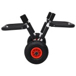 vidaXL Cărucior de SUP pentru 2 plăci de surf pliabil, 90 kg, aluminiu vidaXL Cărucior de SUP pentru 2 plăci de surf pliabil, 90 kg, aluminiu