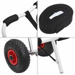 vidaXL Cărucior de caiac pliabil, 45 kg, aluminiu vidaXL Cărucior de caiac pliabil, 45 kg, aluminiu