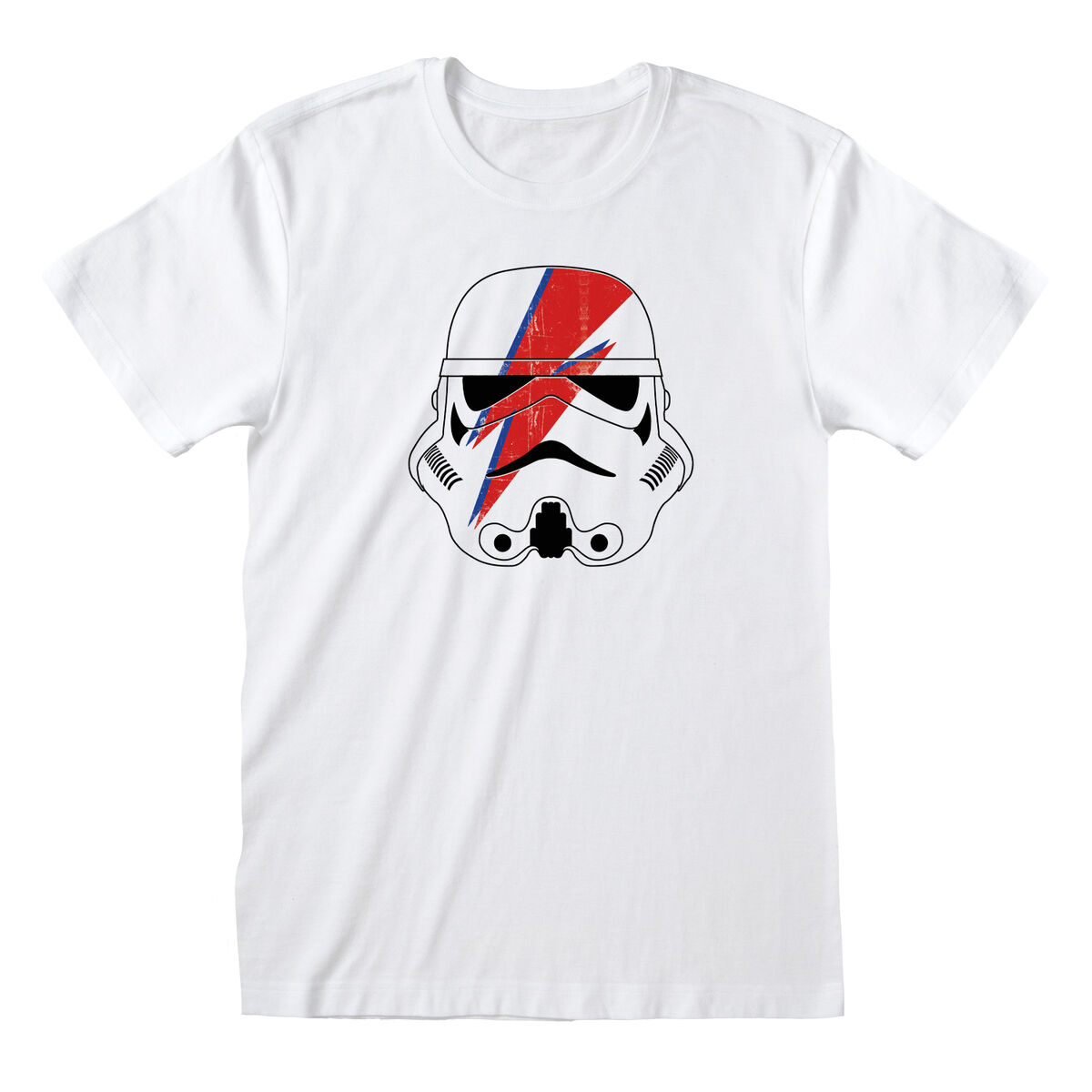 Tricou cu Mânecă Scurtă Unisex Star Wars Ziggy Stormtrooper Alb