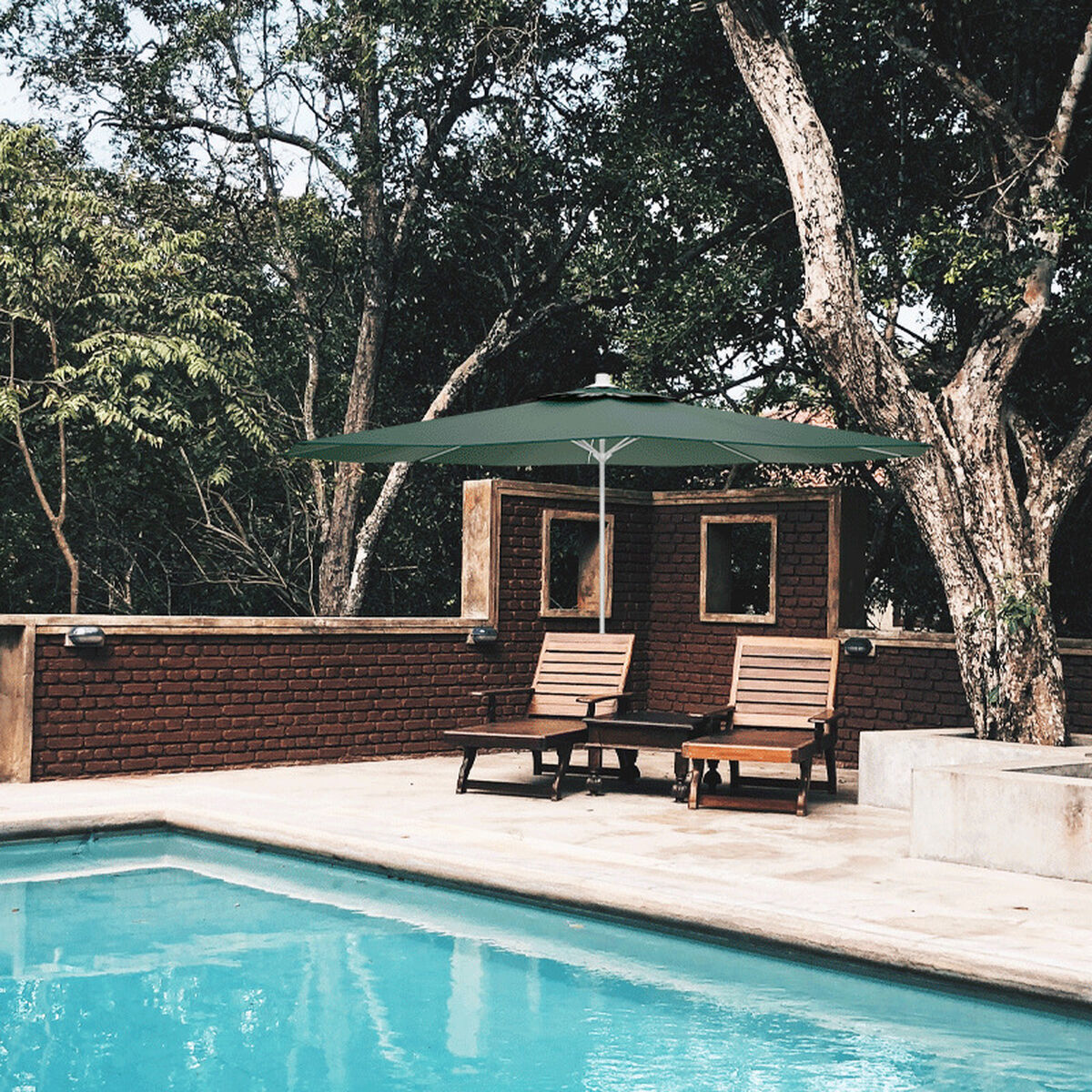 Slunečník Marbueno Verde Poliester Oțel Ø 300 cm