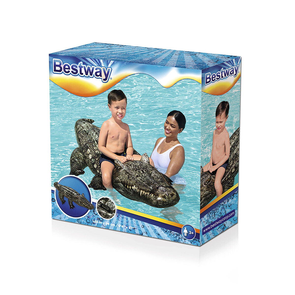Figurină Gonflabilă pentru Piscină Bestway Crocodil 193 x 94 cm 78 x 184 x 38 cm
