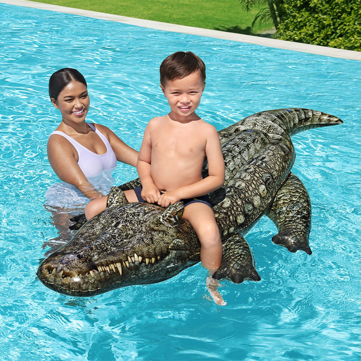 Figurină Gonflabilă pentru Piscină Bestway Crocodil 193 x 94 cm 78 x 184 x 38 cm