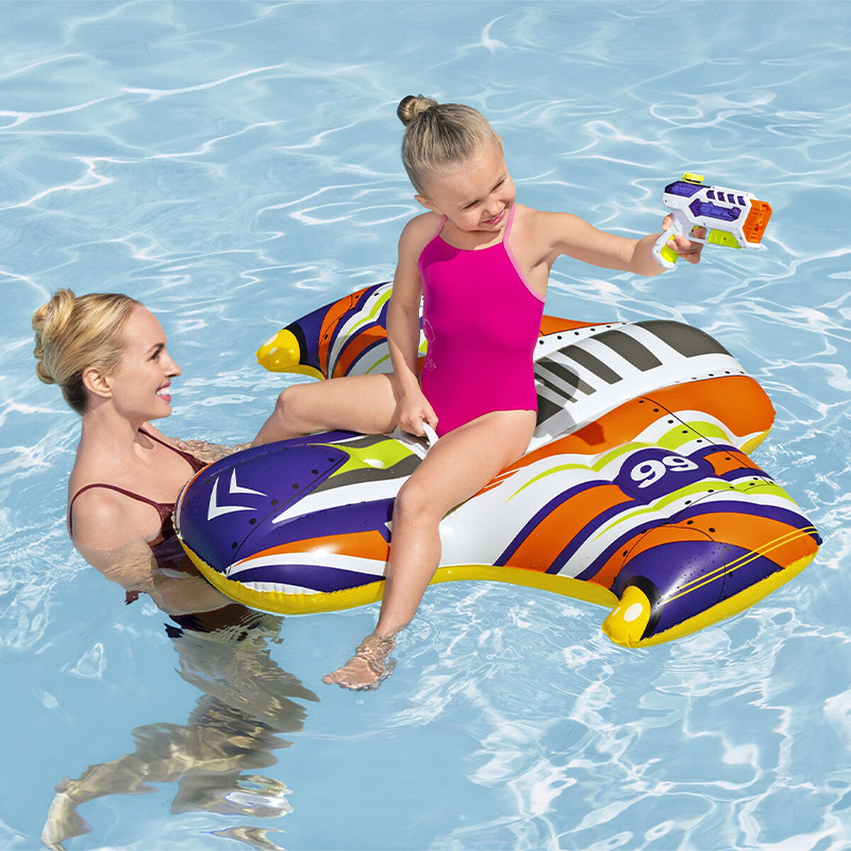 Figurină Gonflabilă pentru Piscină Bestway Navă spațială 117 x 107 cm 99 x 107 x 25 cm