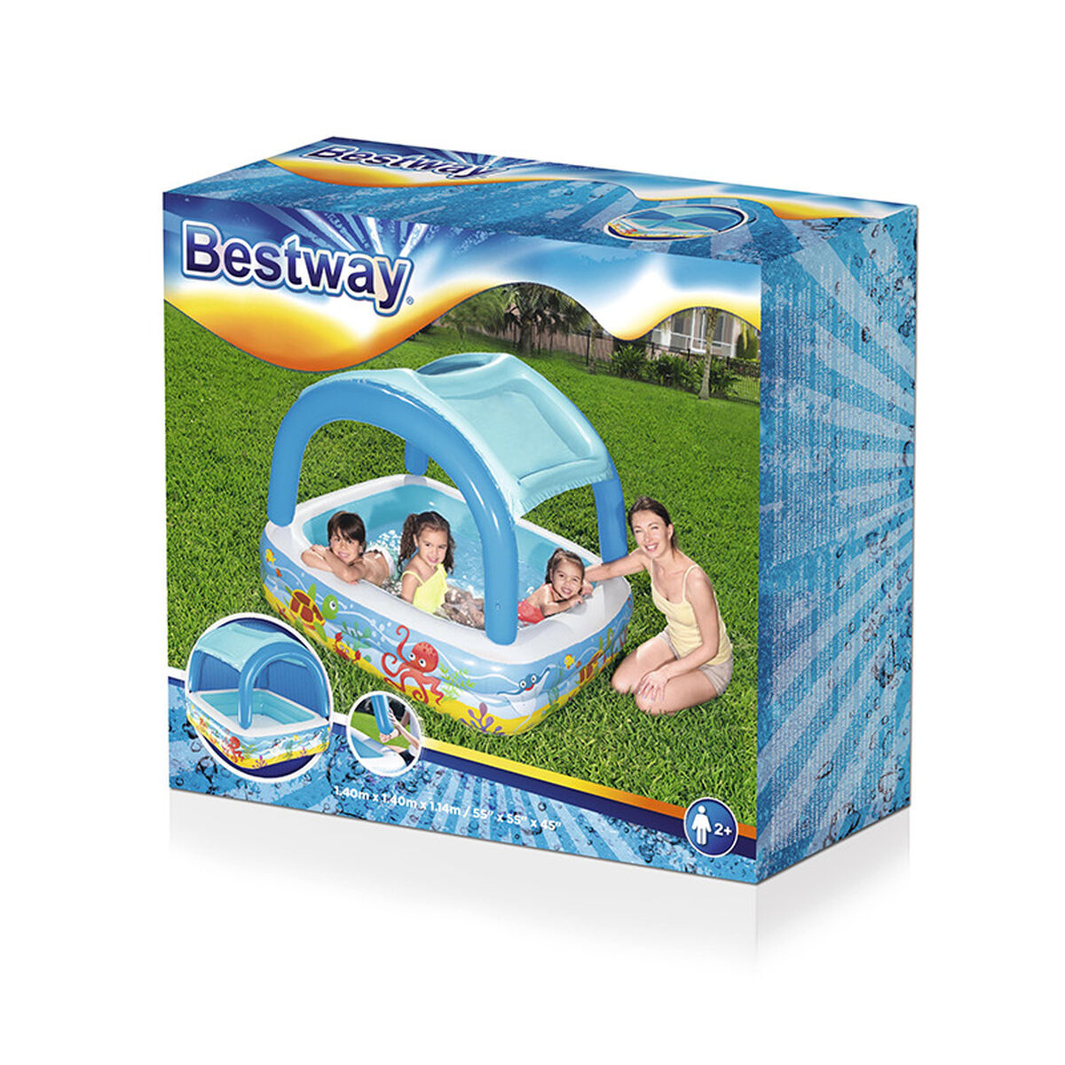 Piscină Gonflabilă pentru Copii Bestway 140 x 140 x 114 cm