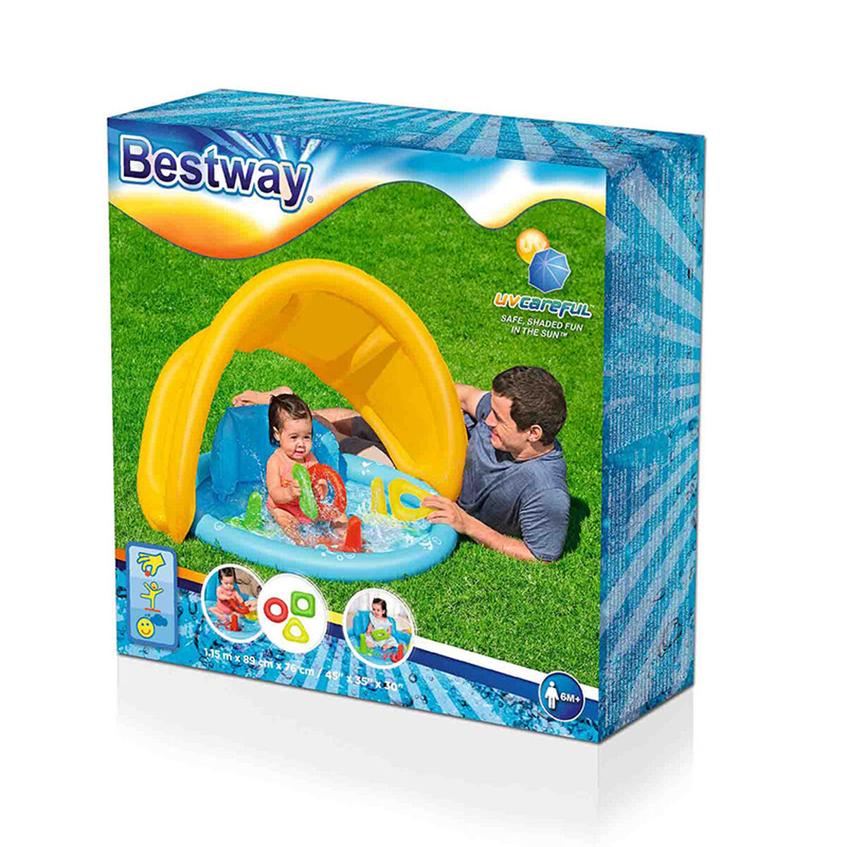 Piscină Gonflabilă pentru Copii Bestway 115 x 89 x 76 cm 31 L