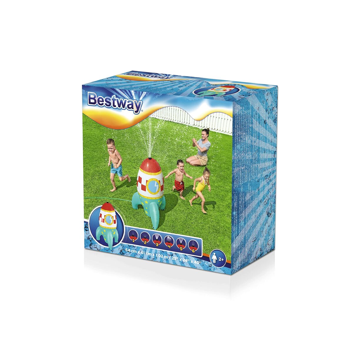 Aspersor jucărie cu pulverizator de apă Bestway Plastic 64 x 61 x 102 cm 61 x 64 x 102 cm Navă spațială