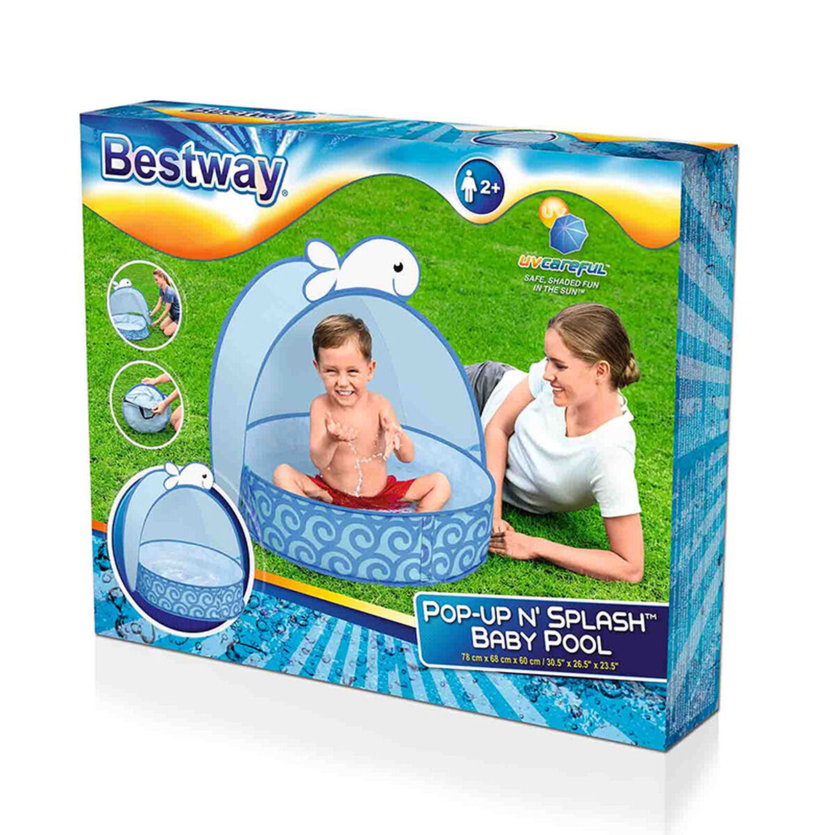 Piscină Gonflabilă pentru Copii Bestway Balenă 78 x 68 x 60
