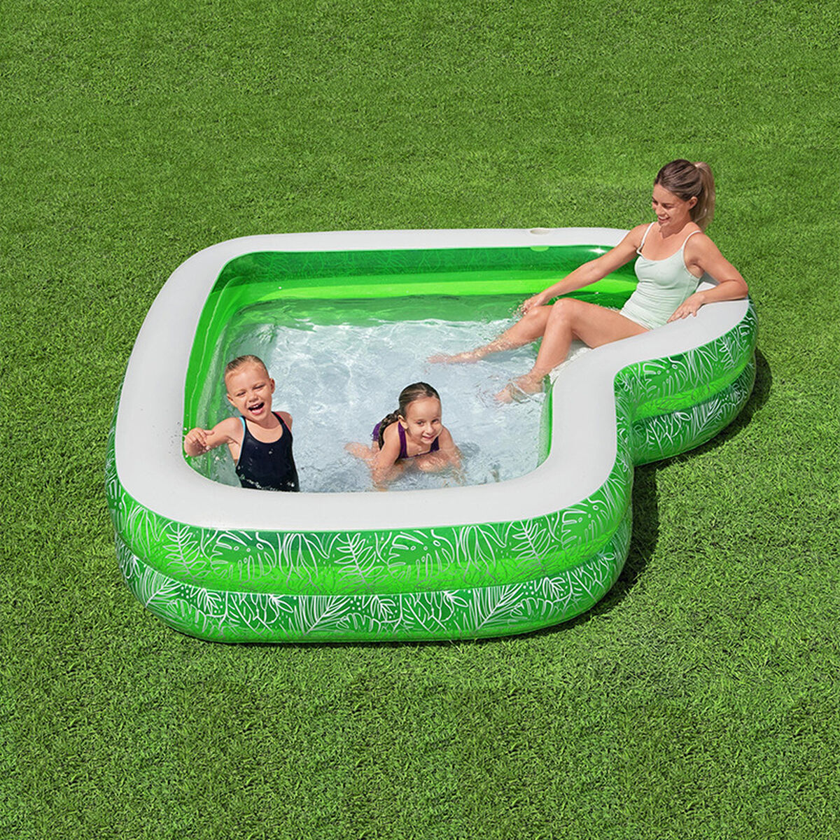 Piscină Gonflabilă pentru Copii Bestway Verde Multicolor 231 x 231 x 51 cm