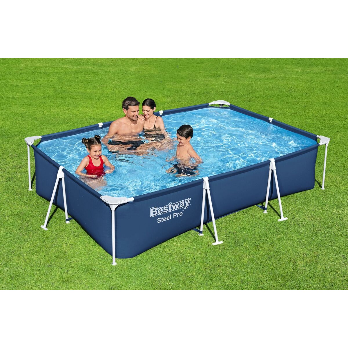 Bestway Piscină Rigida Adult cu Filtru 300x201x66 cm Grădină 56411