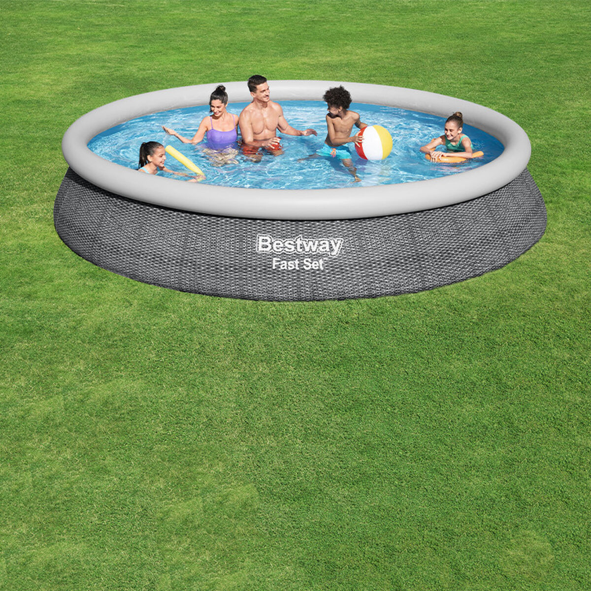Piscină Gonflabilă Bestway Gri 9677 L 457 x 84 cm