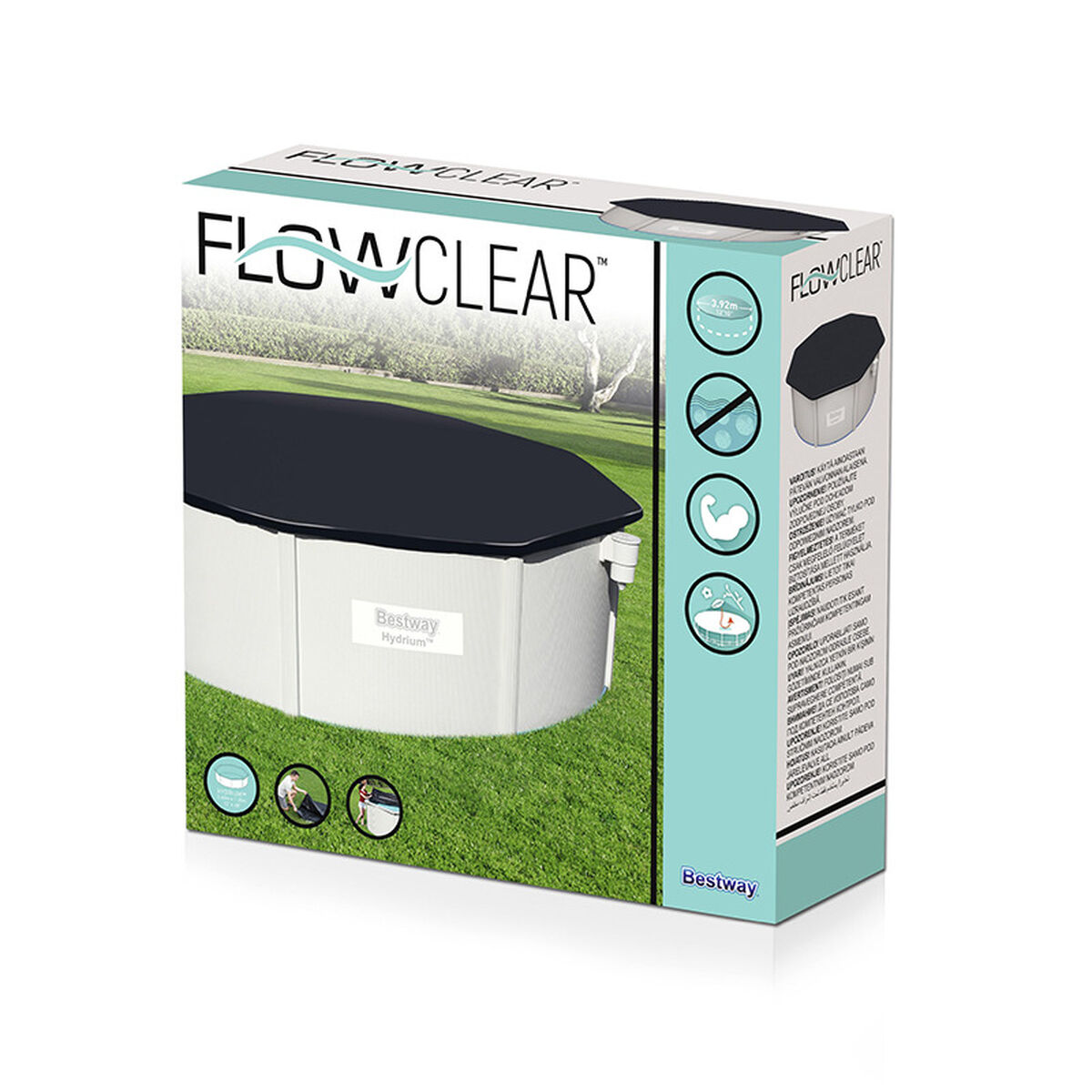 Husă pentru piscină Bestway Negru Ø 401 cm (1 Unități)