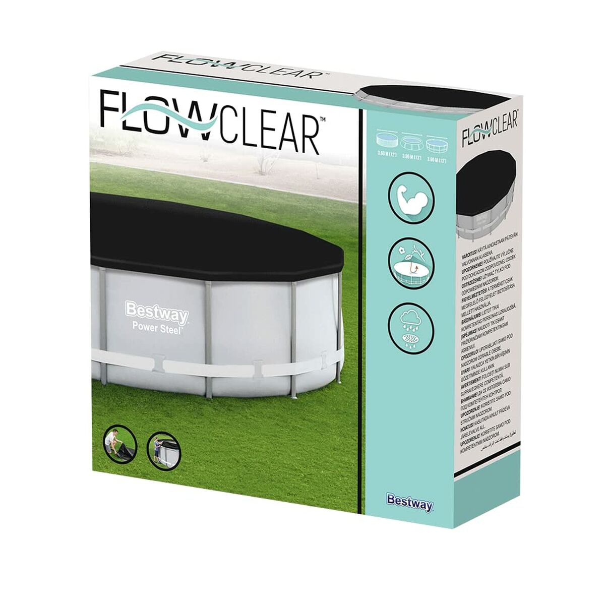 Husă pentru piscină Bestway Negru Ø 401 cm (1 Unități)