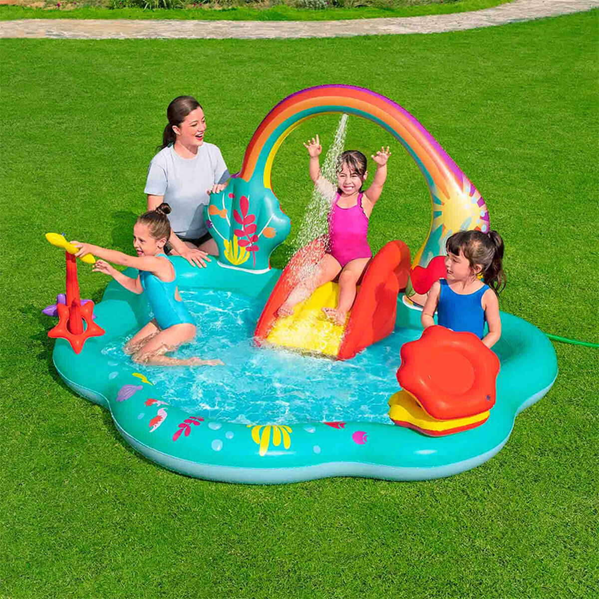 Piscină pentru copii Bestway 221 x 193 x 117 cm Loc de joacă