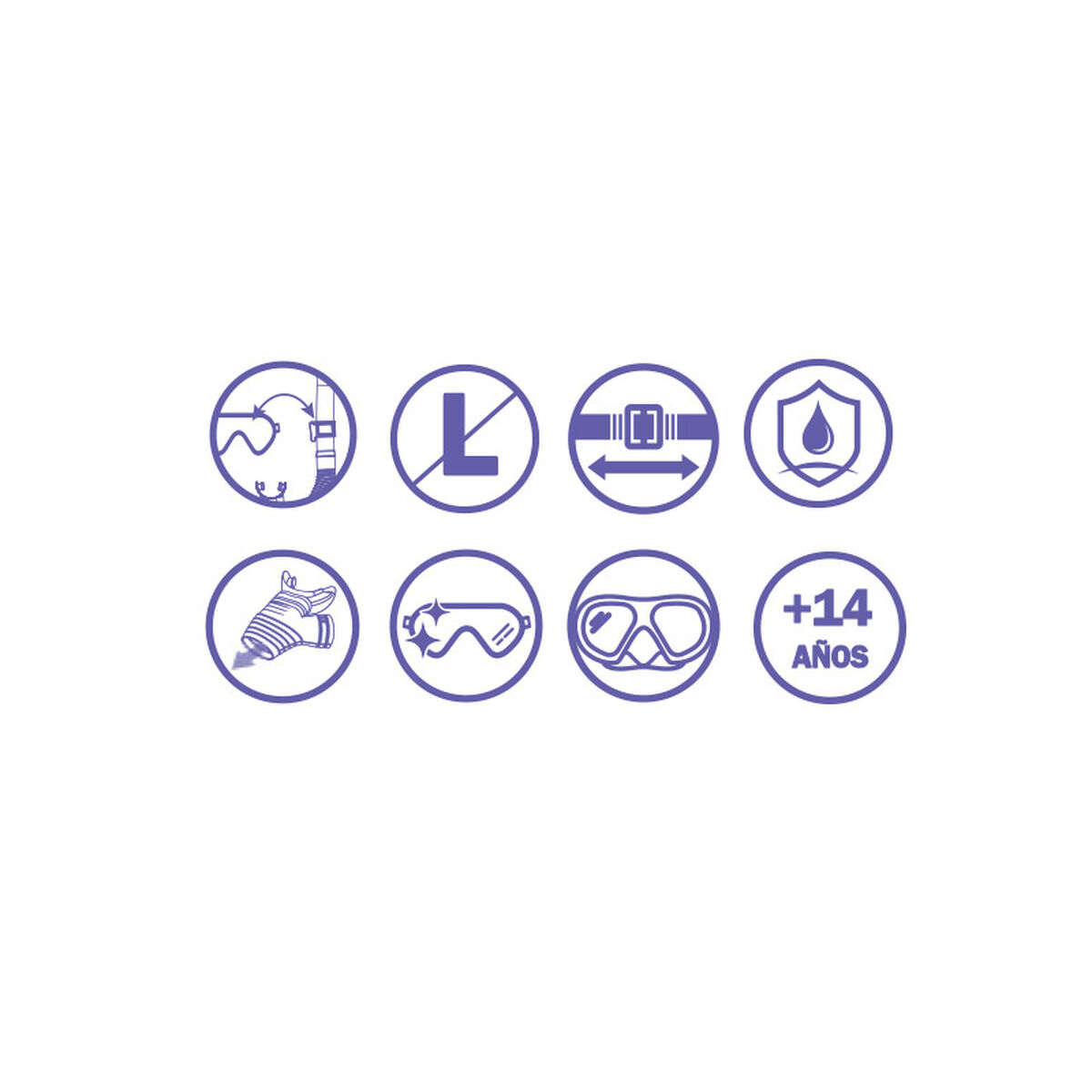 Ochelari de Scufundare cu Tub Bestway Gri Roz Adult (1 Unități)