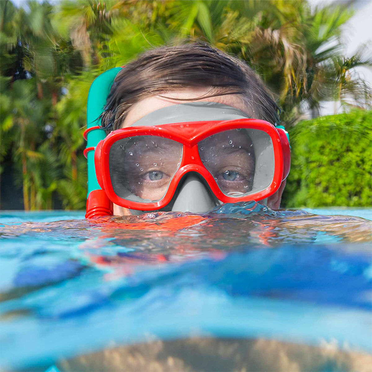 Ochelari de Scufundare cu Tub pentru Copii Bestway Albastru Portocaliu (1 Unități)