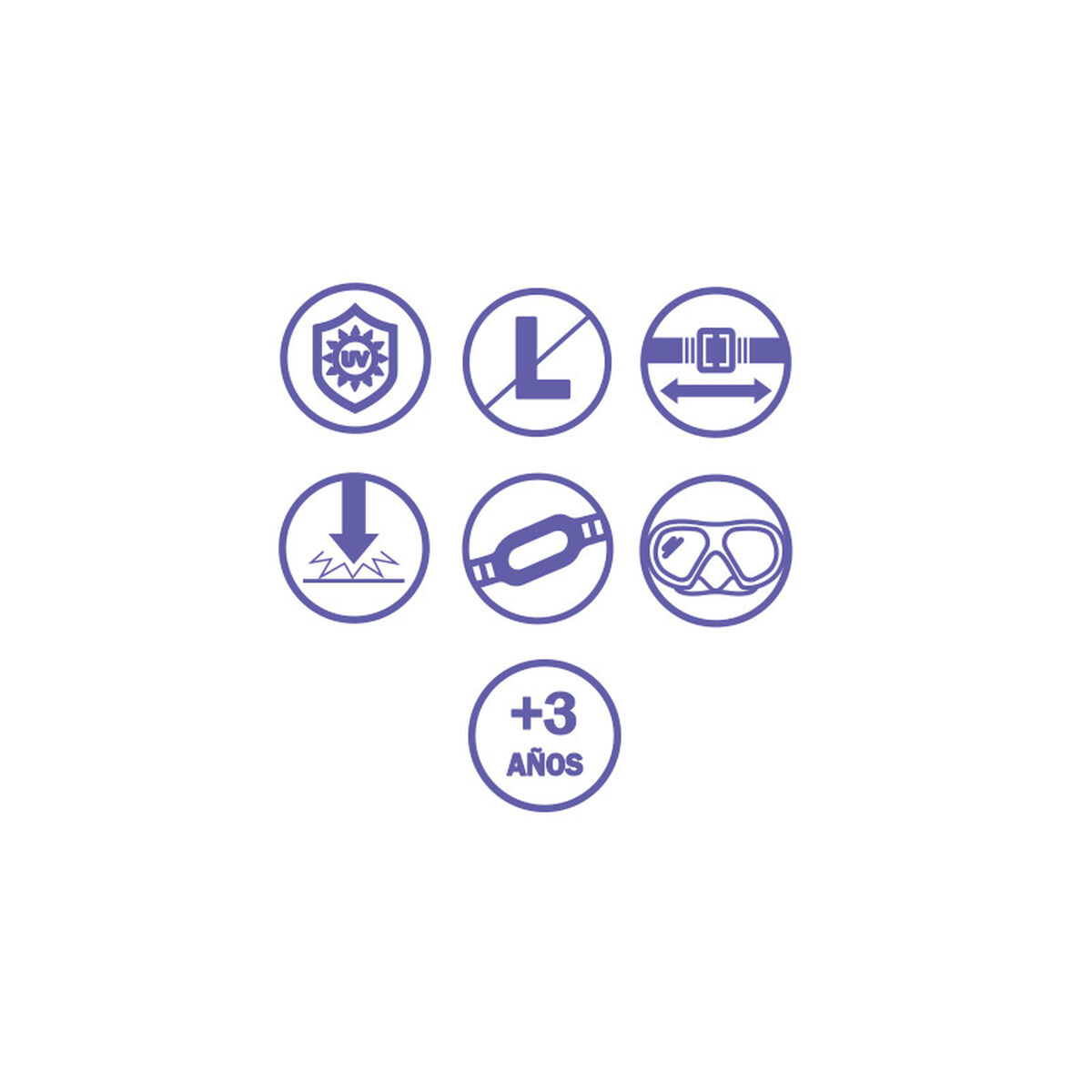 Ochelari de Scufundare cu Tub pentru Copii Bestway (1 Unități)