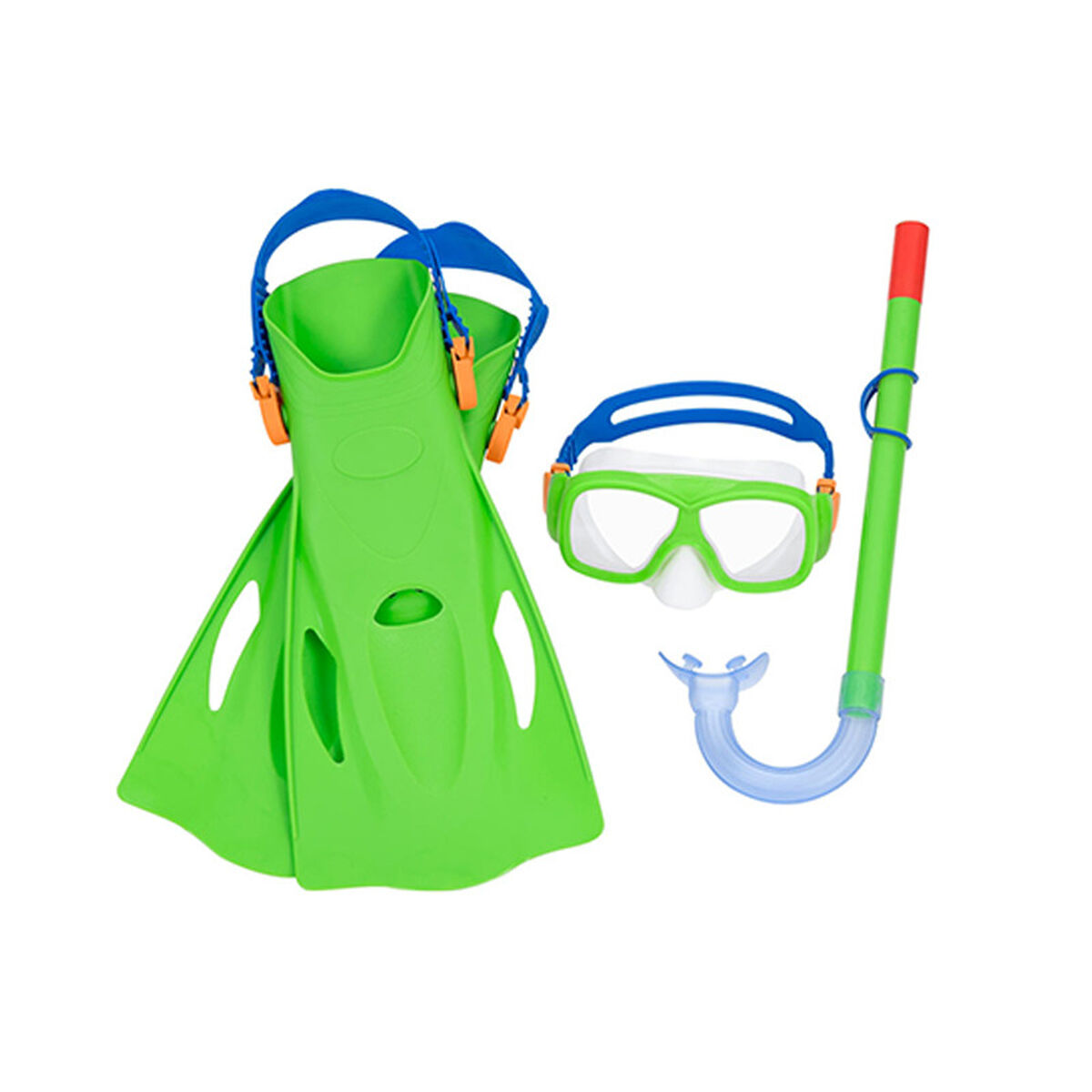 Ochelari de Scufundare cu Tub și Labe de Înot Bestway 37-41 (1 Unități)