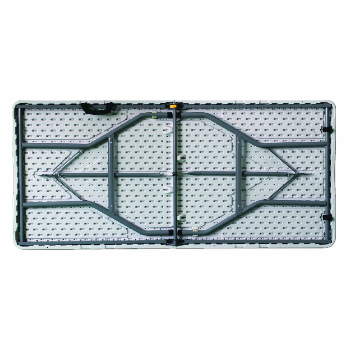Masă pliabilă Marbueno din rășină albă 152x70x74 cm rectangulară exterior camping