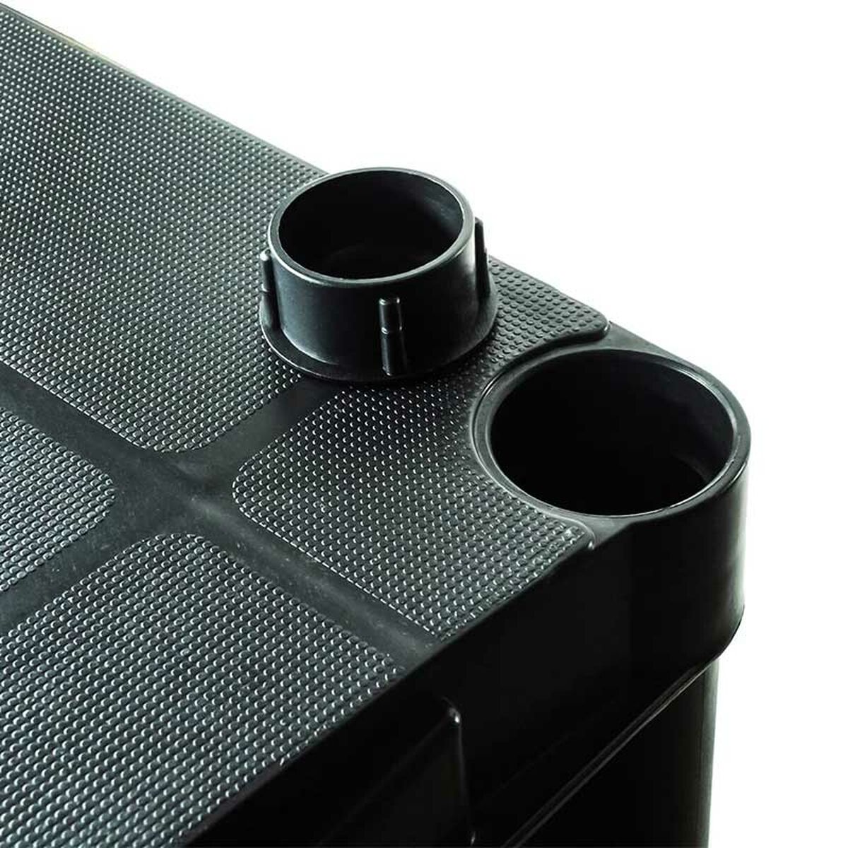 Marbueno Raft 5 Polite Plastic Negru 90x40x180 cm Grădină 10539