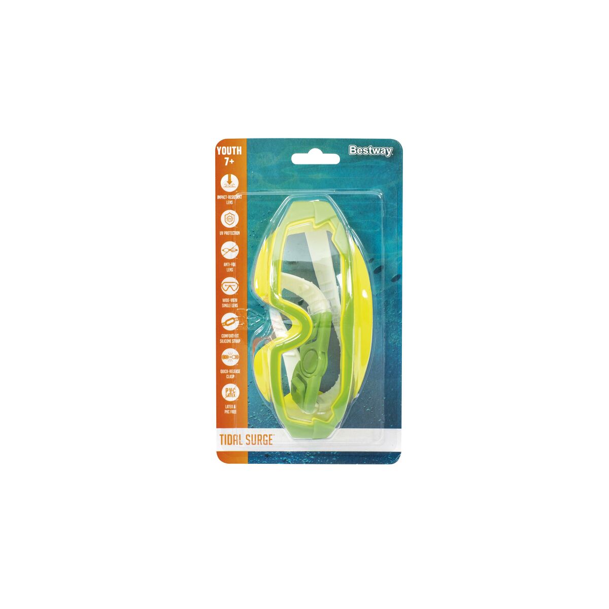 Bestway Mascara Buceo Junior Correa Silicona Antivaho +7 Ani Plajă și Piscină 21179