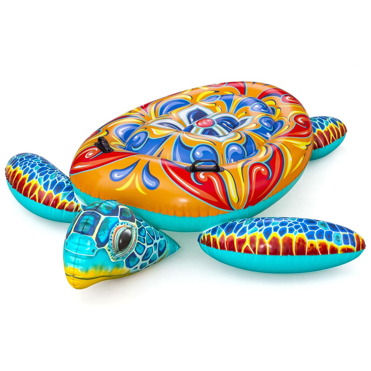 Bestway Figură Inflatable Țestoasă Mediteraneană cu Mânere 183x173 cm +3 Ani Plajă/Piscină 41523