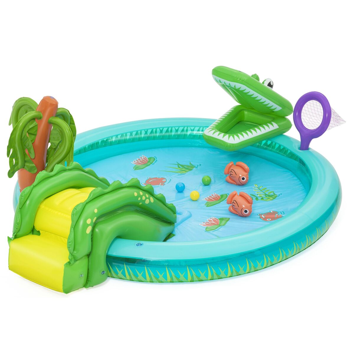 Bestway Piscina Inflabilă Crocodil 224x181x72 cm +2 Ani Grădină 53166