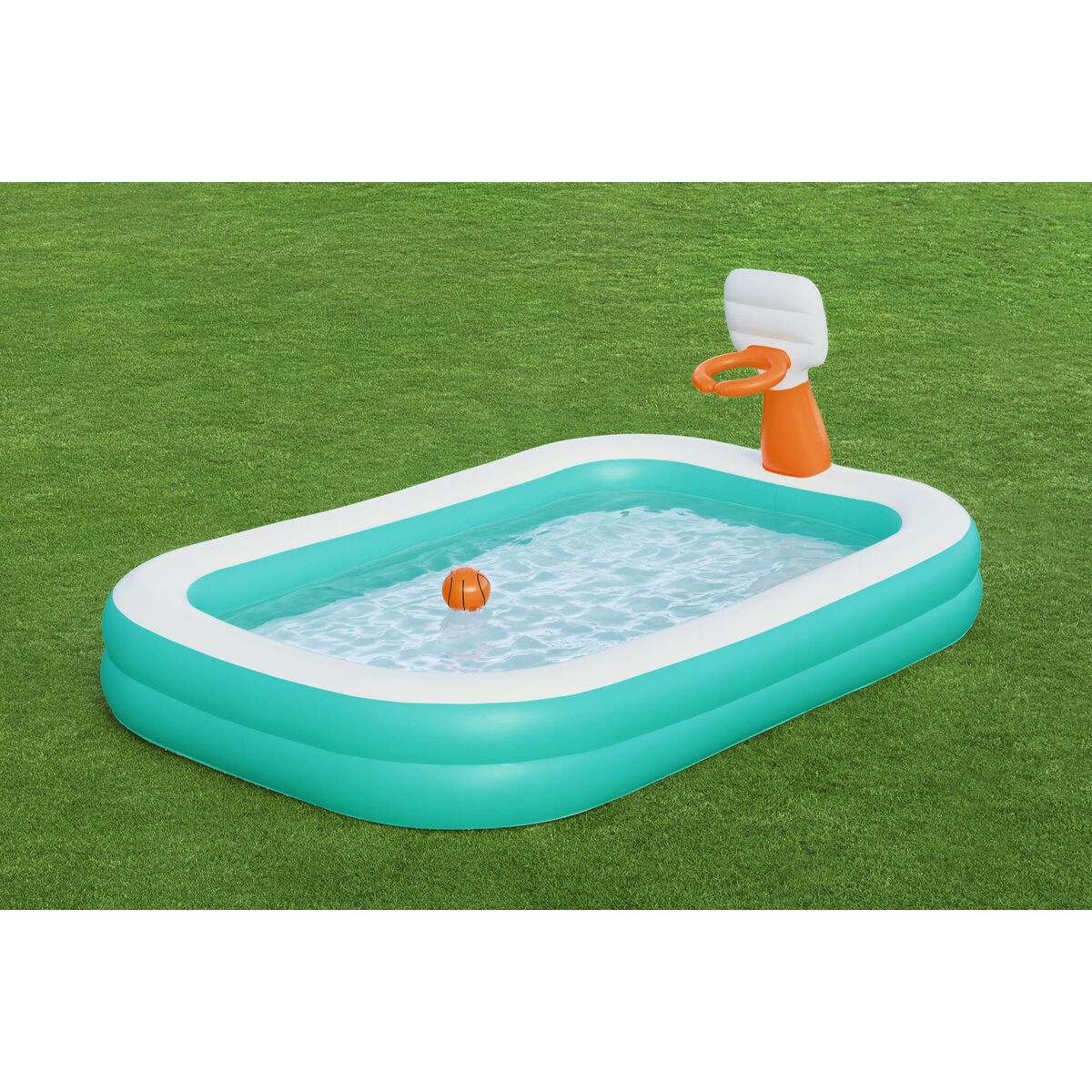 Bestway Piscina Inflatable Copii Baschet 251x168x102 cm +3 Ani Gradina 54445