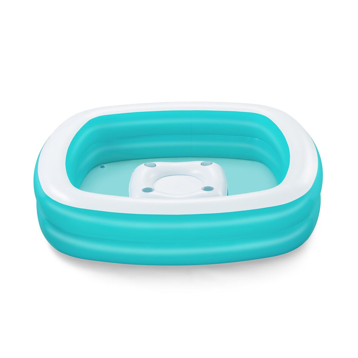 Bestway Piscina Inflabilă 2 Camere Family Masa Plutitoare 218x218x48 cm +6 Ani 54446