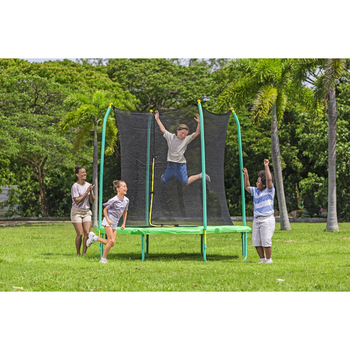 Bestway Cama de Saltar 244x220 cm +6 Ani Gradina 59102