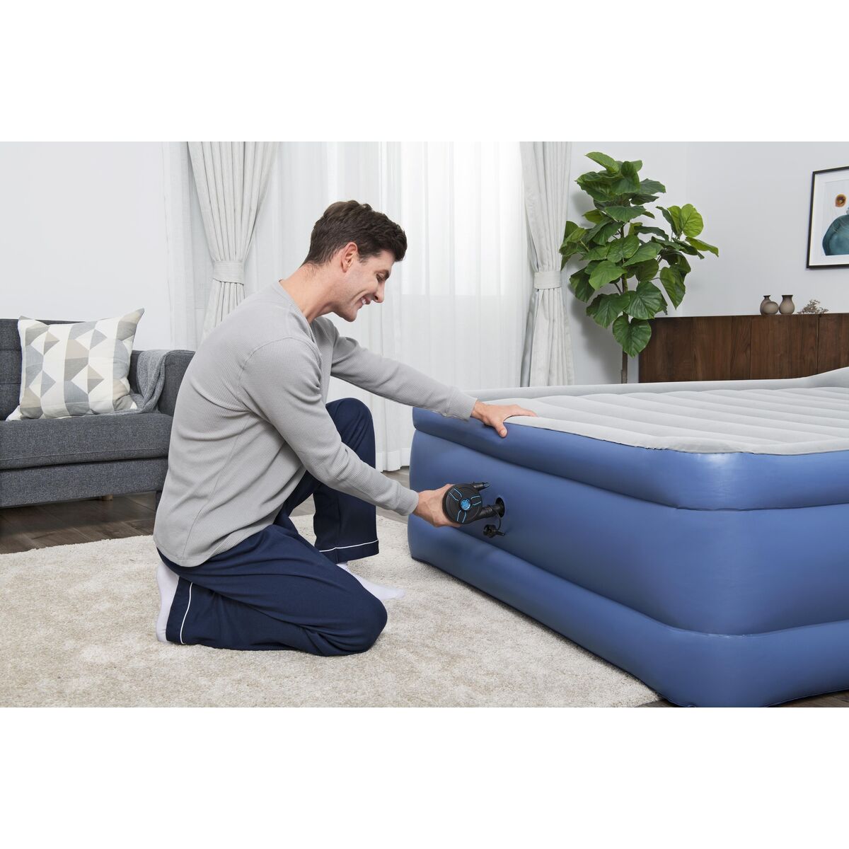 Bestway Pompa Electrică Reîncărcabilă 11,5x10,1x10,4 cm 565 L/min Gonflabile Camping 62260