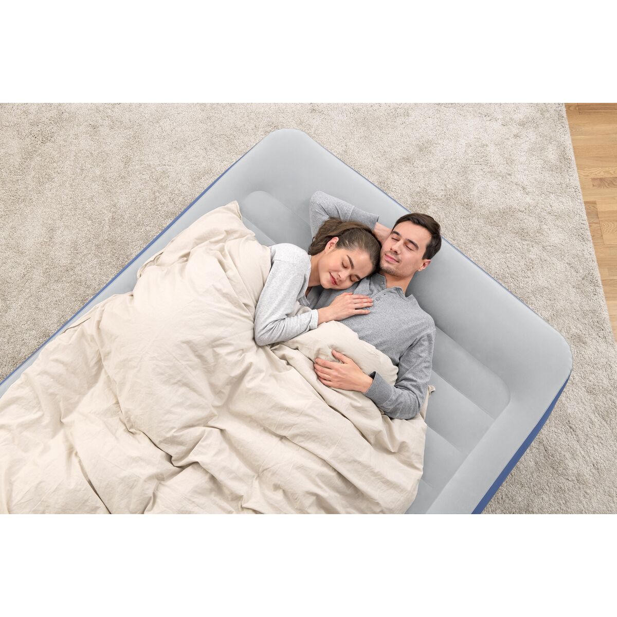 Bestway Saltea Dublă cu Motor 203x152x61 cm Gonflabilă și Camping 67690