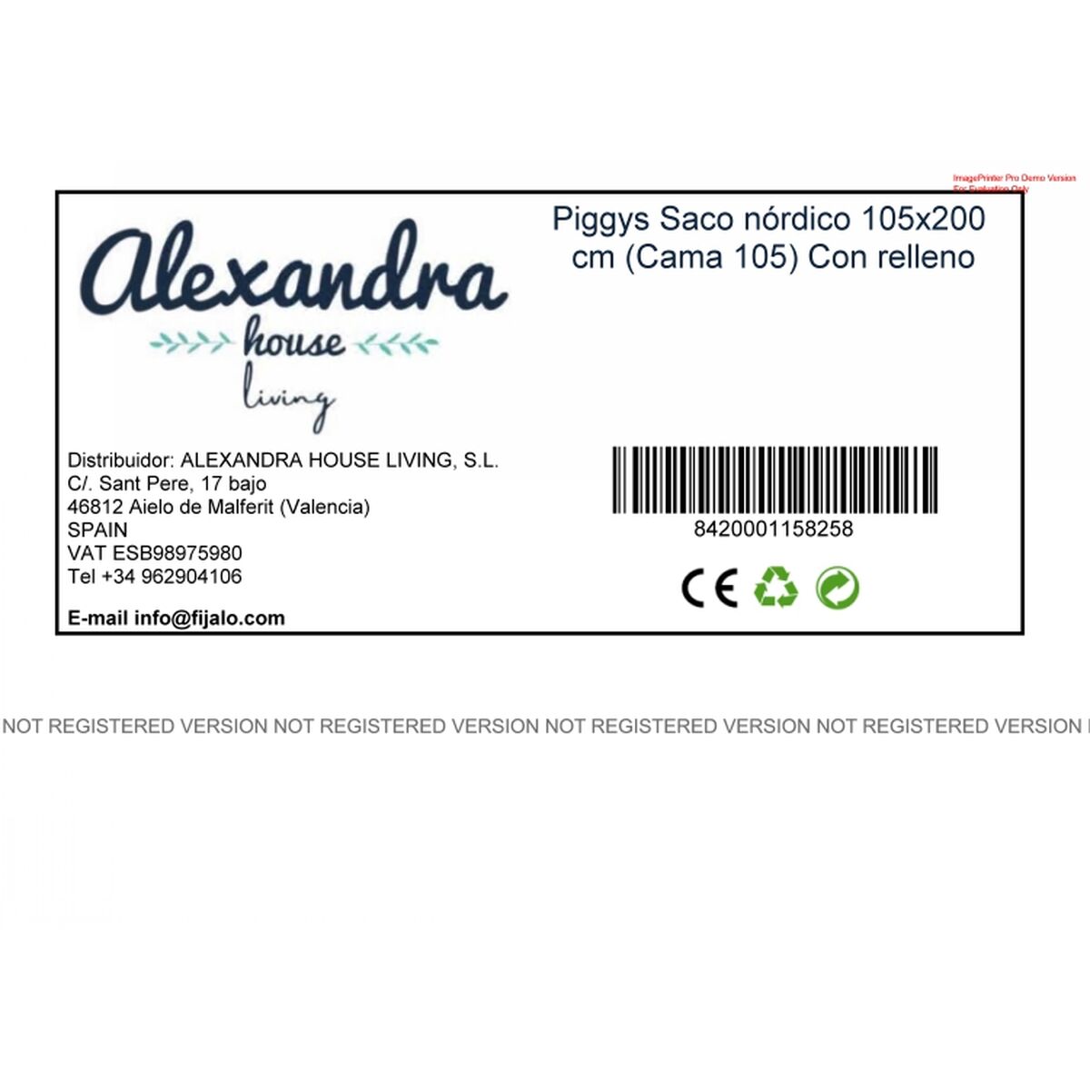 Pilotă cu umplutură HappyFriday Mr Fox Piggys Multicolor 42 x 20 x 50 cm