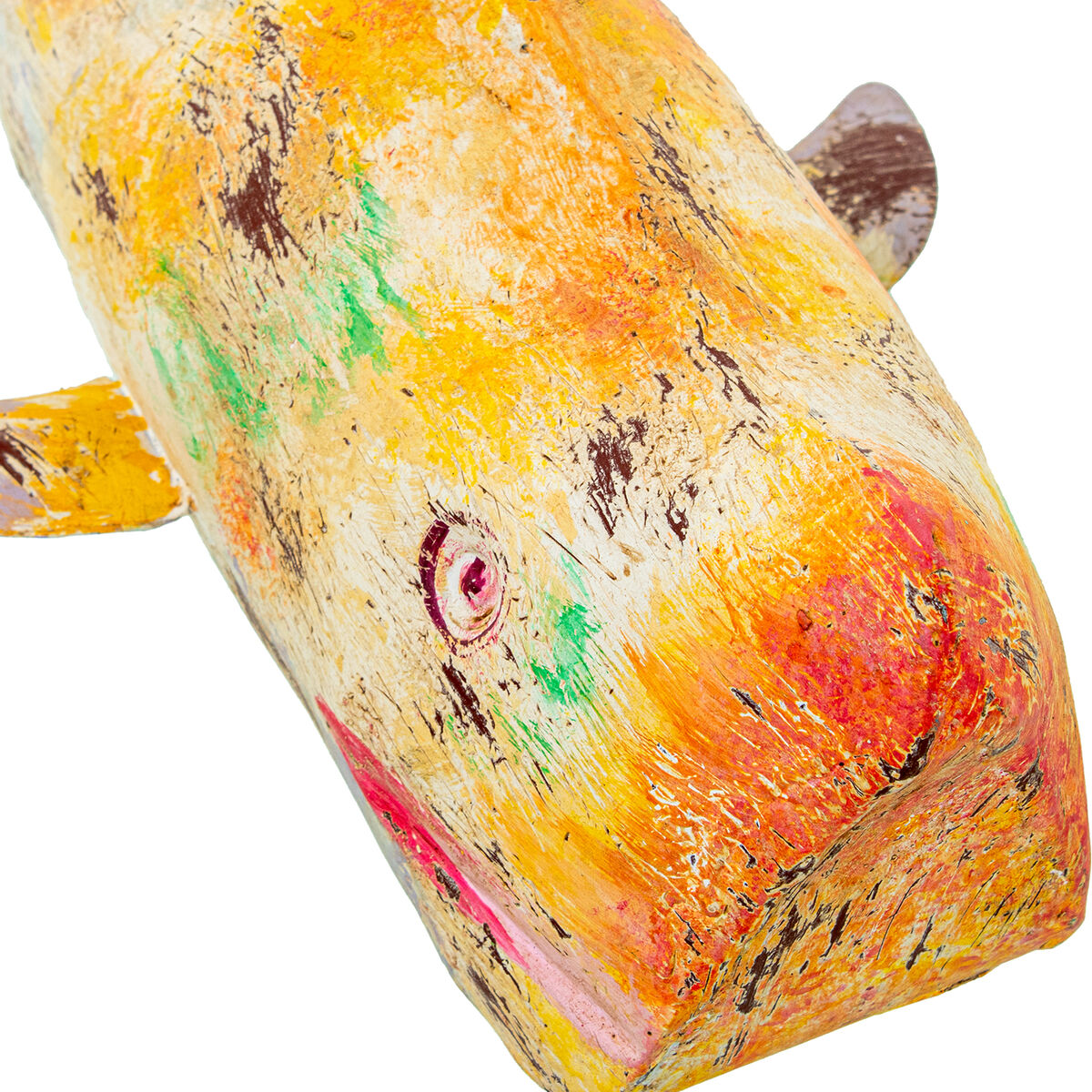 Figură Decorativă Alexandra House Living Galben Balenă Fier