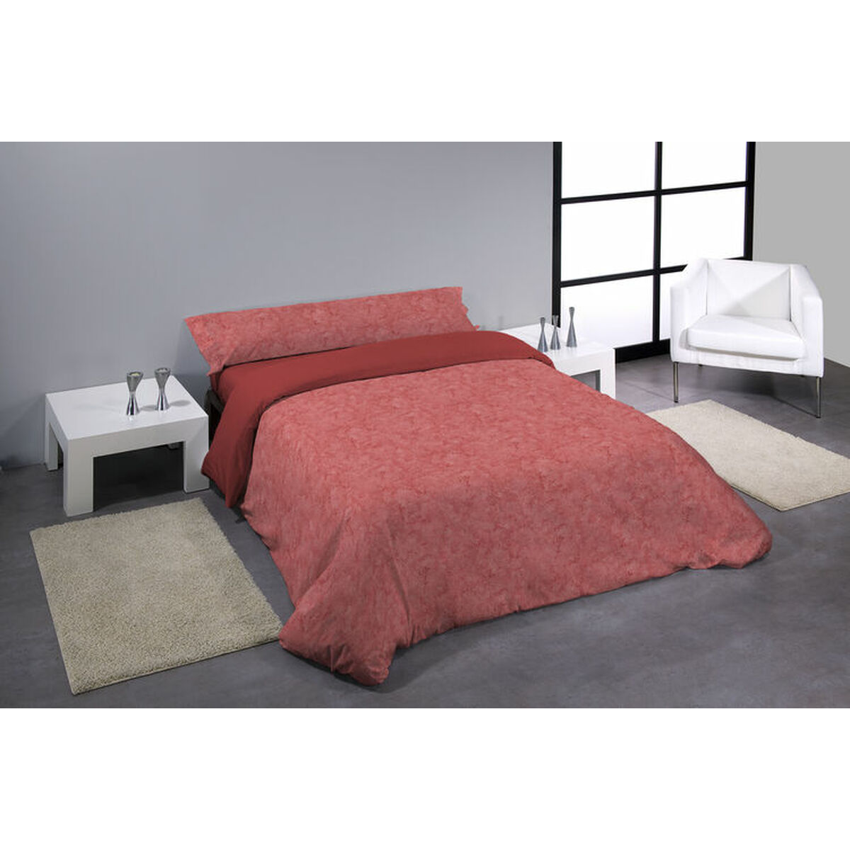 Set husă de pătură Hosteline CALIMA Roz Pat 90 3 Piese