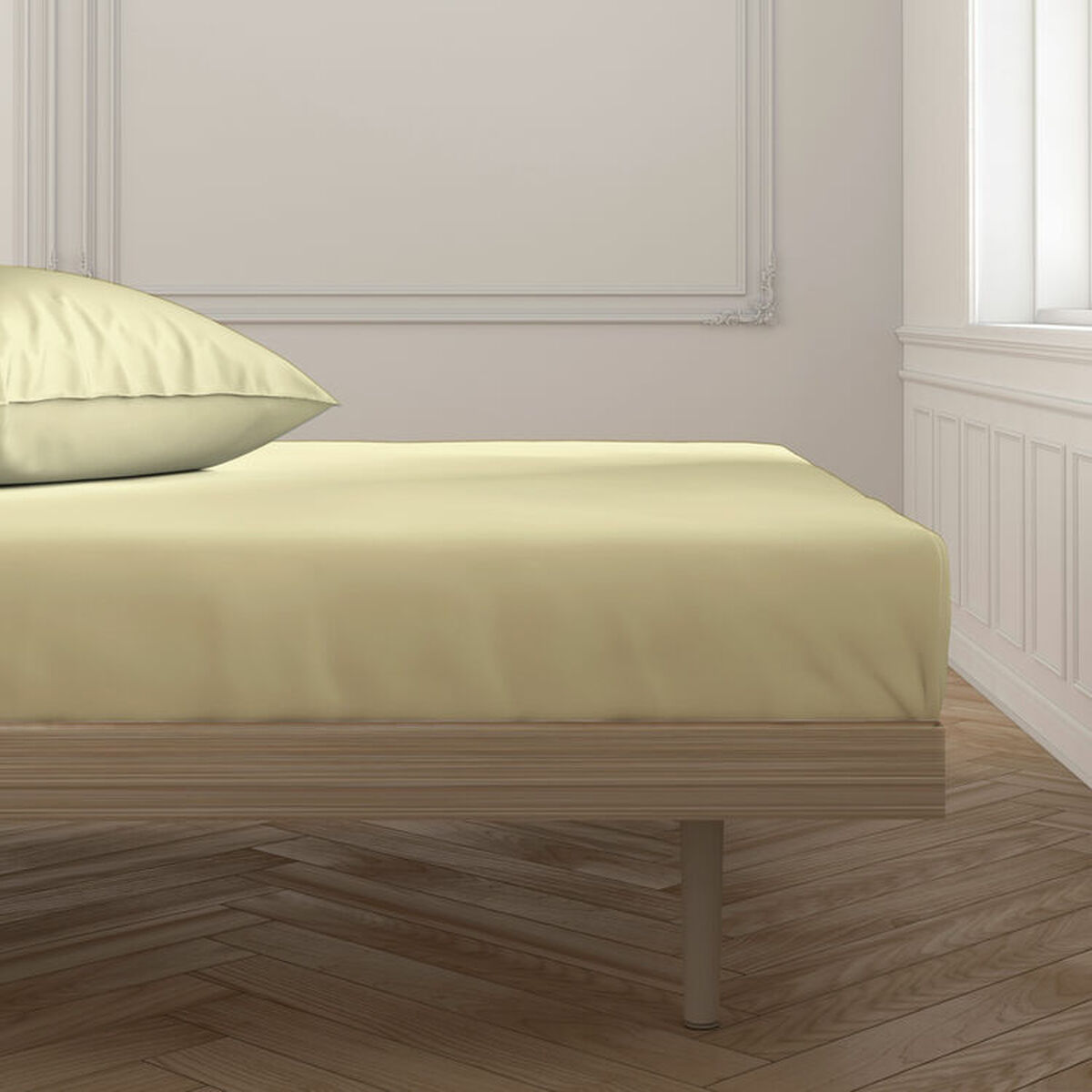 Foaie de fund montată Happy Home Mix Colors Galben Pat 80