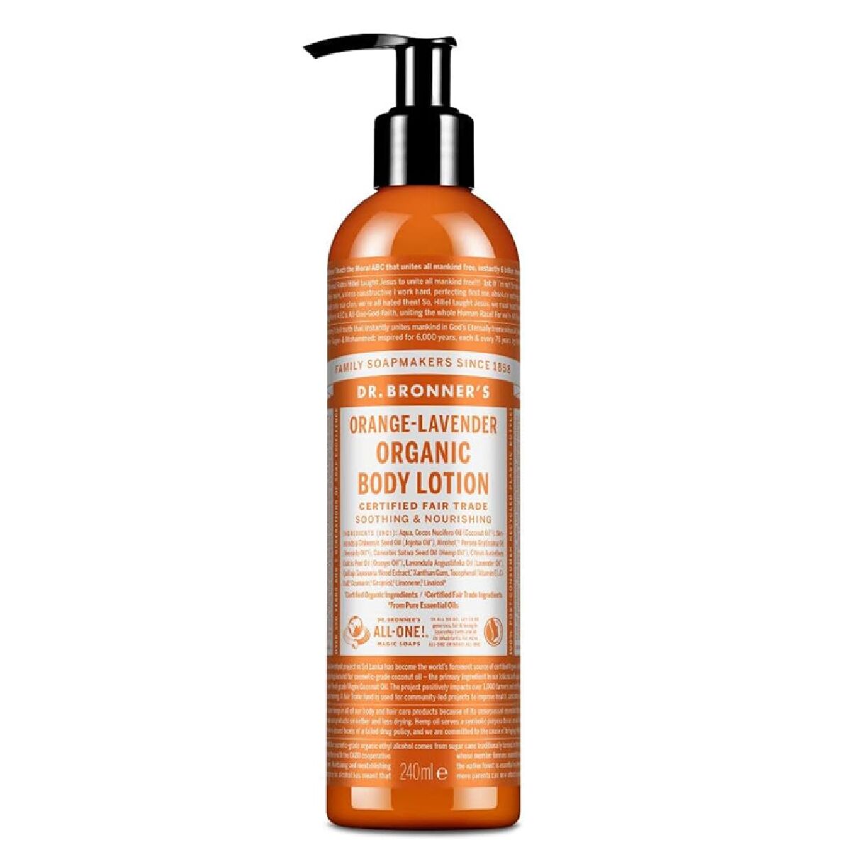 Loțiune de Corp Dr Bronner's Naranja-Lavanda 240 ml