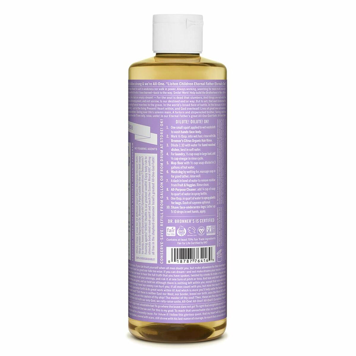 Săpun Lichid Dr Bronner's 475 ml Lavandă
