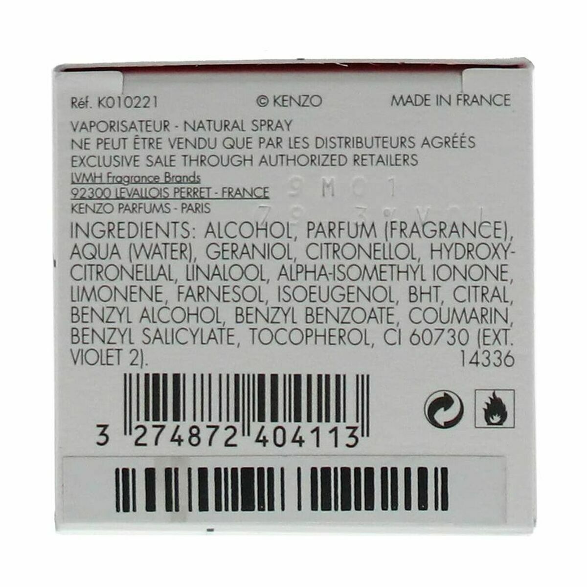 Parfum Femei Kenzo 120767 EDP